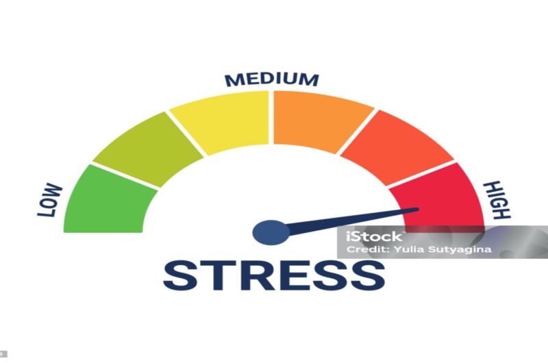 Une bar qui montre le niveau de stress